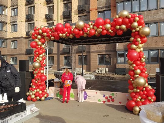 🎈Оформление сцены на открытие ЖК Смородина🍇✨